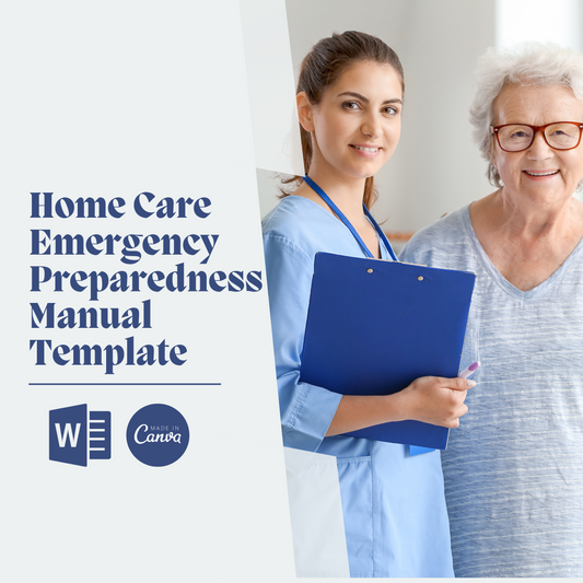 Home Care Emergency Preparedness Manual Template